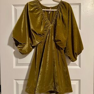 Free People Portia Velvet Mini Dress